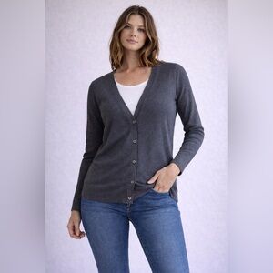 REITMANS Essentials Gray Cardigan Sweater